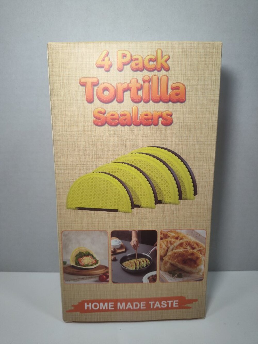4 Pack Tortilla Sealer Taco Holder Kitchen Tool Set Non Stick Folded Shell Maker